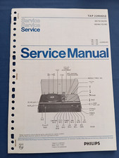 PHILIPS 22RH852 SERVICE MANUAL ORIGINALE Radio Amplificatore Giradischi SCHEMARI