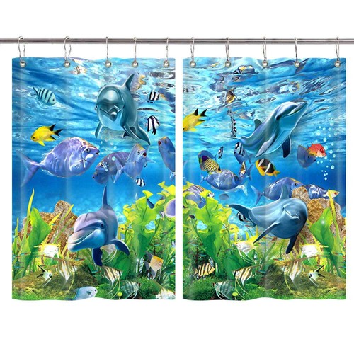 Tende per acquario delfini - tende, 3d