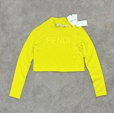 Fendi kids neon crop manica - kids,