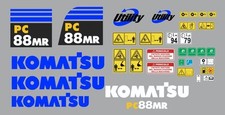 Komatsu PC 88 MR-6 decalcomanie adesivi kit completo