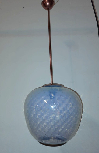 Raro lampadario opalino anni - lampadario,