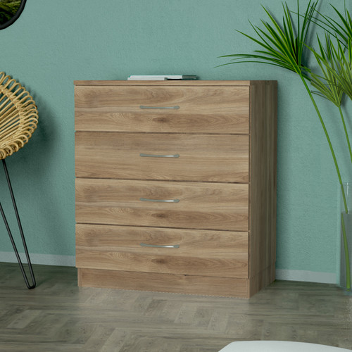 Cassettiera legno 4 - cassettiera,