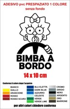 Adesivo Sticker Bimba a bordo