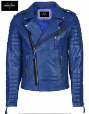 Giacca pelle uomo slim fit