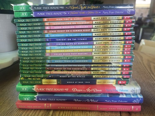 Magic tree house books - tree,