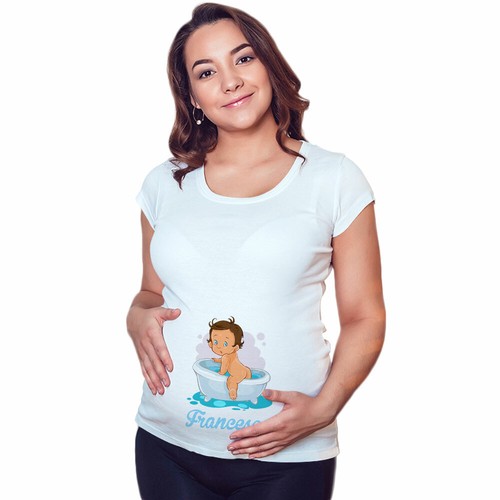 Maglia premaman grafica