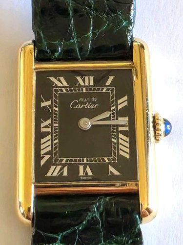 Cartier tank vermeil argento