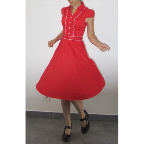 Abito lindy bop norma rosso - bop,