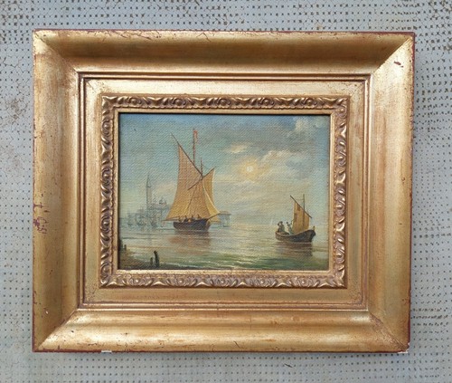 Dipinto olio tela marina - olio,