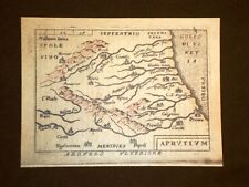 Mappa Abruzzo Theatrum Orbis Terrarum 1724 Abraham Ortelius Ortelio Ristampa