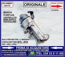 SUPPORTO TAPPO FILTRO OLIO MOTORE CITROEN C3 PICASSO 1.4 BEN OK GPL LPG 8FS 8FN