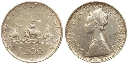 Italia 500 lire 1960 - italia,