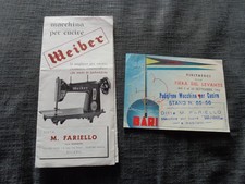 MACCHINE DA CUCIRE WEIBER