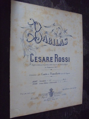 Cesare rossi babilas - rossi, ;