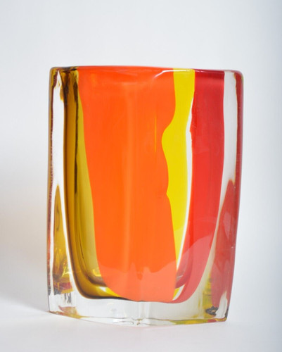 Vaso vetro venini fiji - venini, nuovo