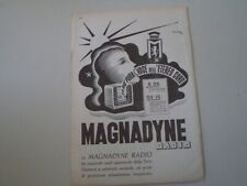 advertising Pubblicità 1937 RADIO MAGNADYNE SV 36 - SV 15