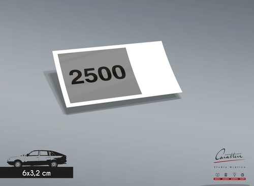 Adesivo cilindrata vano motore - adesivo,