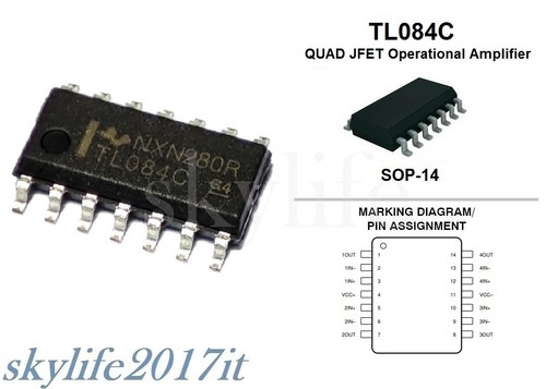 Tl084c smd sop14 soic14 - smd,
