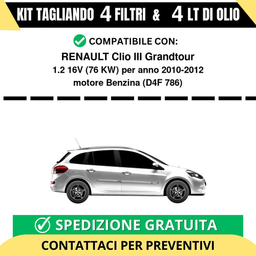Tagliando per renault clio - tagliando,