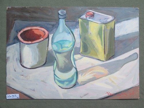 Quadro olio tavola - ad,
