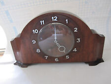 Orologio pendolo da tavolo scrivania antico in legno di rovere vintage 