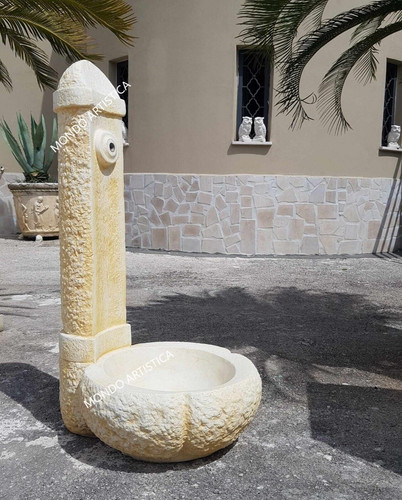 Fontana con colonnina - fontana, colonna