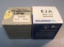Lotto 2 lampade di proiezione, General Electric multispecchio DDS 80W, Sylvania EJA 1