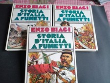 STORIA D'ITALIA A FUMETTI 3 VOL.+ COFANETTO +STORIA DI ROMA ENZO BIAGI-MONDADORI
