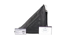 Borsa da polso Prada in pelle Necessaire - 1NE039 - Nera - NUOVO