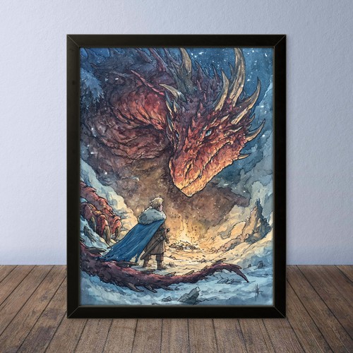 Cornice quadro con disegno - con,