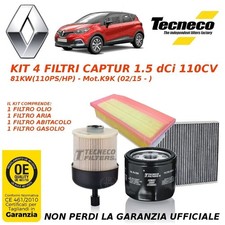 KIT TAGLIANDO 4 FILTRI PER