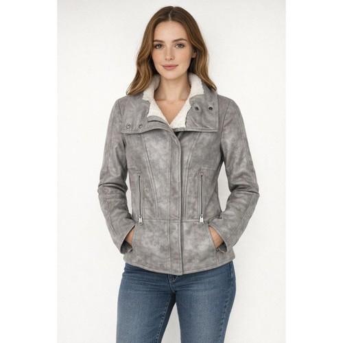 Giacca moto via spiga - spiga, ecopelle