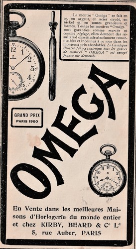 Pubblicita 1909 omega orologi - pubblicita',