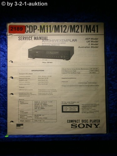 Manuale servizio sony - manuale,