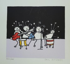 Paul Kostabi serigrafia