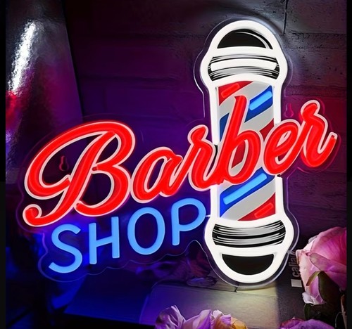 Insegna neon palo barbiere - neon,