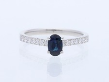 Anello zaffiro brillante non