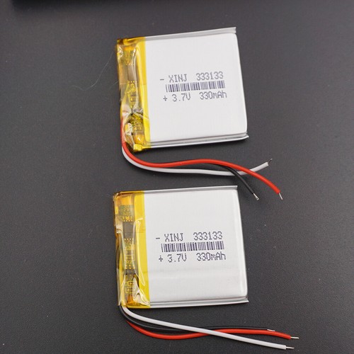 2pcs 330mah polimero - 2pcs, 3.7v