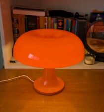 Lampada da tavolo Fungo Arancione Retro Vintage