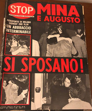 rivista d'epoca STOP 1001 anno 1967 cover MINA JOHNNY DORELLI DALIDA LIZ TAYLOR