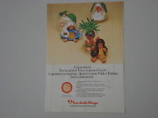 advertising Pubblicità 1974 BAMBOLE FURGA EVA e CACIO/PABLO e PABLITA