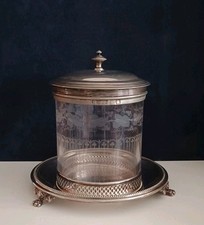 Vecchio Porta Biscotti Porta Caramelle Argenti Cassetti Firenze Vintage Retrò 