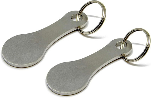2pz portachiavi gettoni - portachiavi,