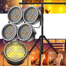 4PZ COB LED Par luce di scena DMX 8/10CH RGB retrò flash giardino teatro spettacolo