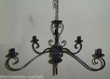 LAMPADARIO in Ferro Battuto 