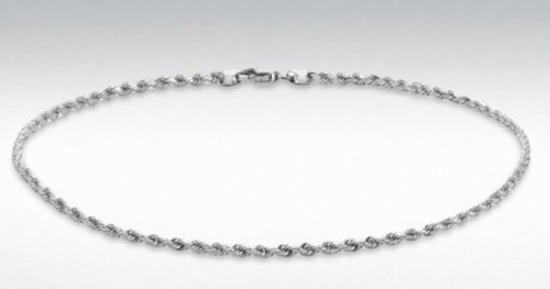Cavigliera oro bianco ct - in,