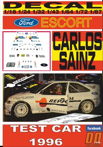 Decal ford escort - ford, wrc