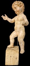 Raro putto barocco - in, legno