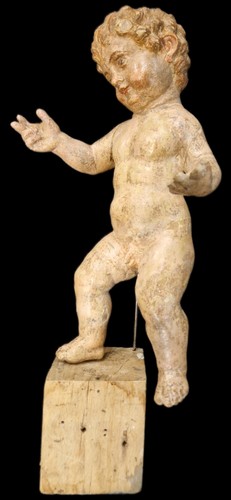 Raro putto barocco legno - putto,