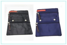 Borsa Borsetta Slim Tracolla Naylon Multitasche Sport Nera o Blu